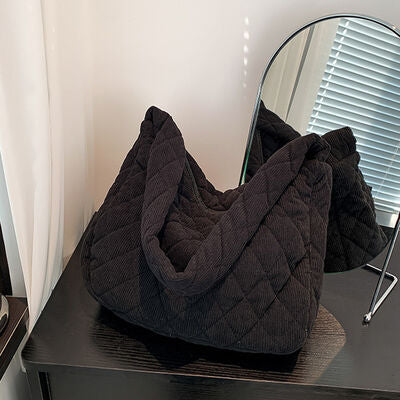 Corduroy Medium Shoulder Bag - Body By J'ne