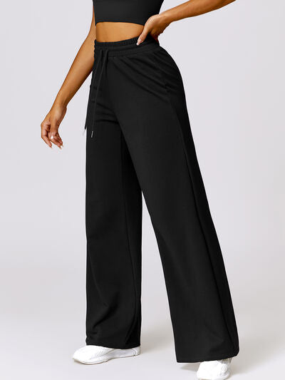 Drawstring High Waist Active Pants - Body By J'ne