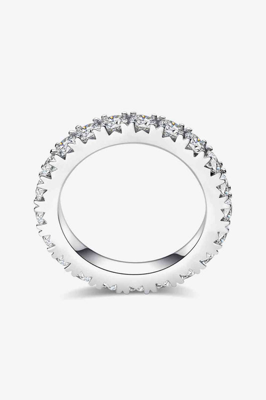 Adored 2.3 Carat Moissanite 925 Sterling Silver Eternity Ring - Body By J'ne
