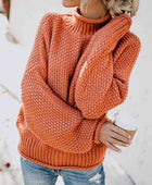 Turtleneck Dropped Shoulder Sweater - Body By J'ne