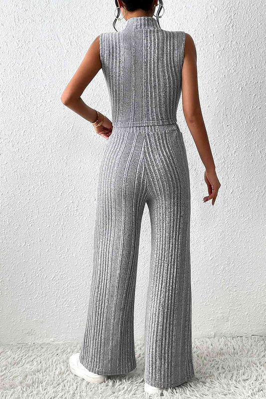 Mock Neck Tank and Pants Set - Body By J'ne