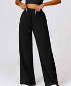 Drawstring High Waist Active Pants - Body By J'ne