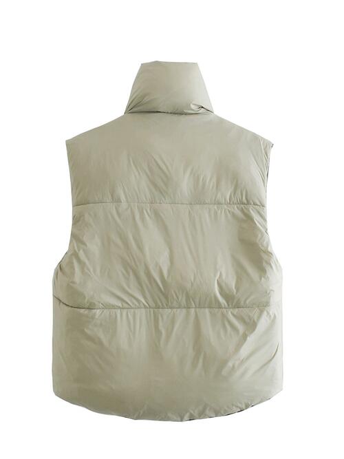 Zip Up Drawstring Reversible Vest - Body By J'ne