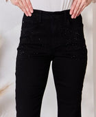 Judy Blue Full Size Rhinestone Embellishment Slim Jeans - Body By J'ne