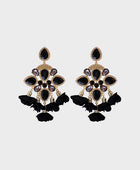 Flower Shape Rhinestone Alloy Dangle Earrings - Body By J'ne