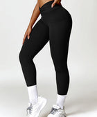 Twisted High Waist Active Pants with Pockets - Body By J'ne