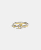 925 Sterling Silver Two Strand Twisted Knot Ring - Body By J'ne