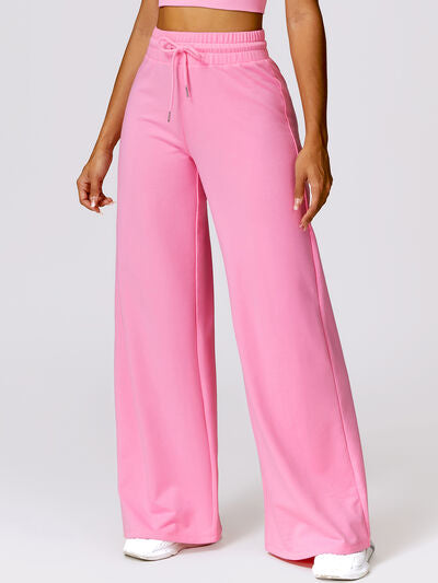 Drawstring High Waist Active Pants - Body By J'ne