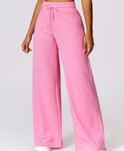 Drawstring High Waist Active Pants - Body By J'ne