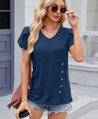 V-Neck Short Sleeve T-Shirt - Body By J'ne