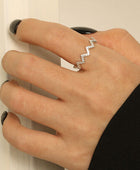 Wave Shape 925 Sterling Silver Ring - Body By J'ne