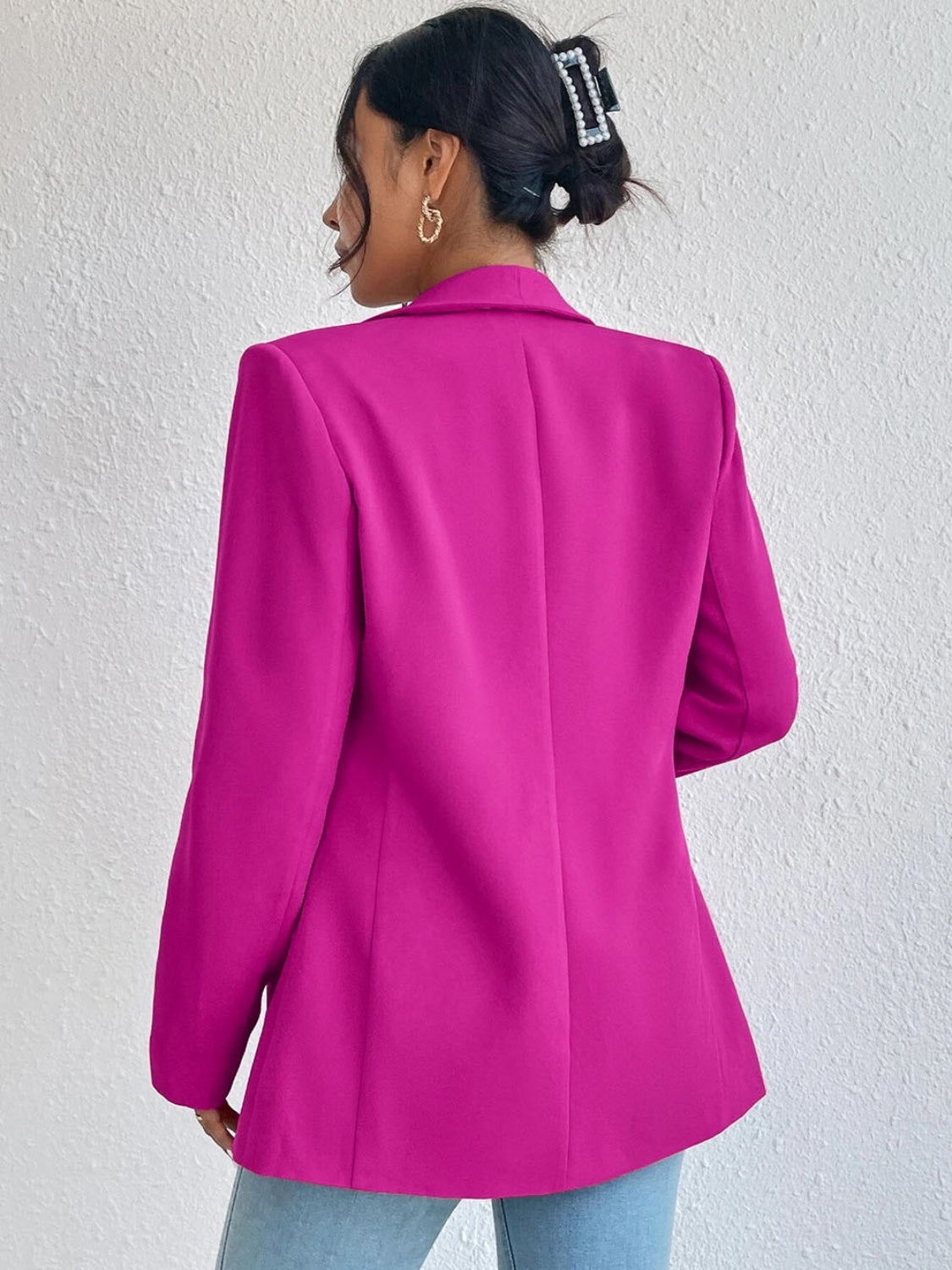 Shawl Collar Long Sleeve Blazer - Body By J'ne