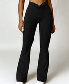 Twisted High Waist Active Pants with Pockets - Body By J'ne