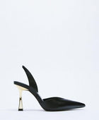 PU Leather Point Toe Stiletto Heel Pumps - Body By J'ne