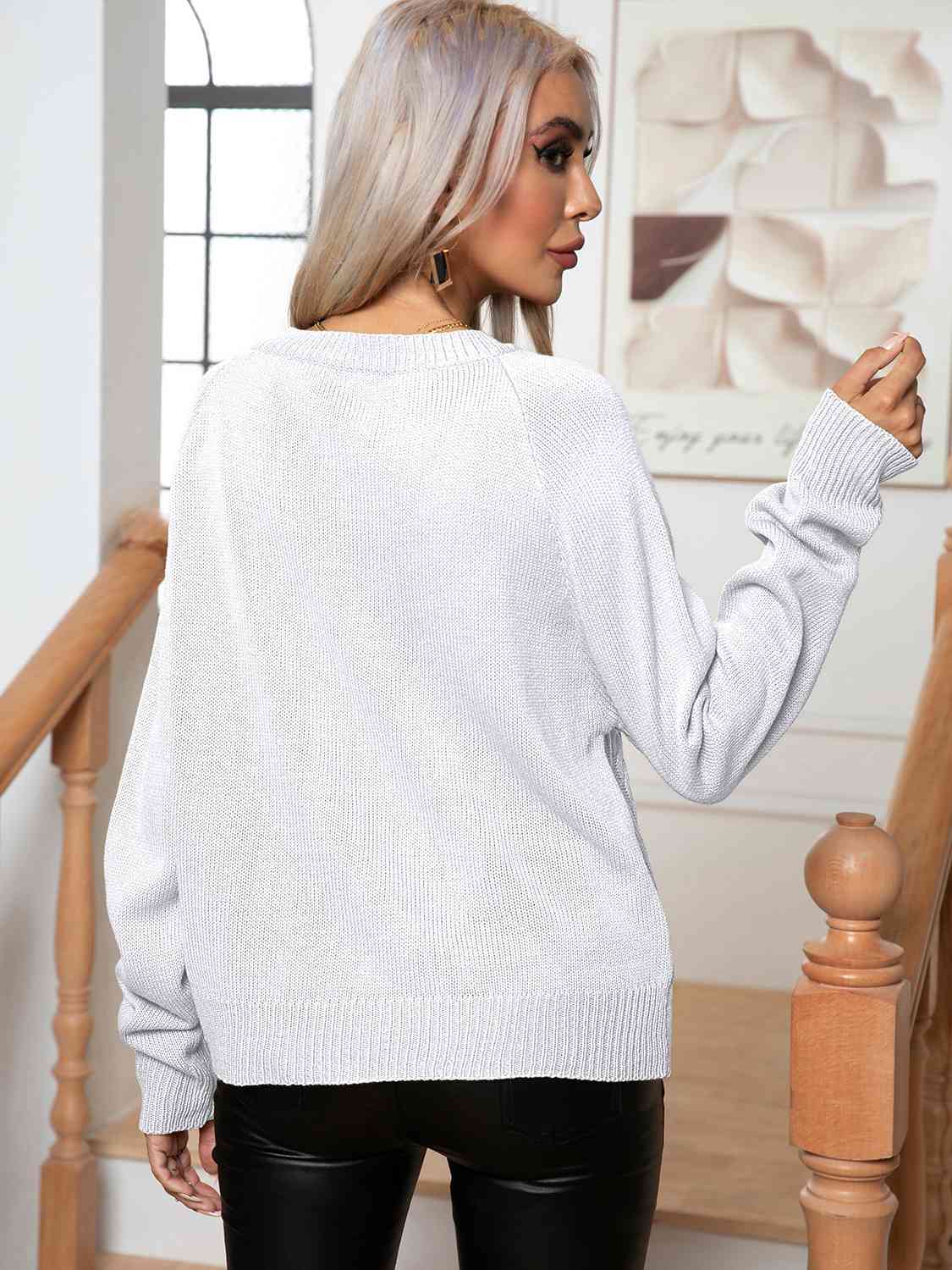 Cable-Knit Long Sleeve Sweater - Body By J'ne