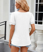 Eyelet Short Sleeve T-Shirt - Body By J'ne