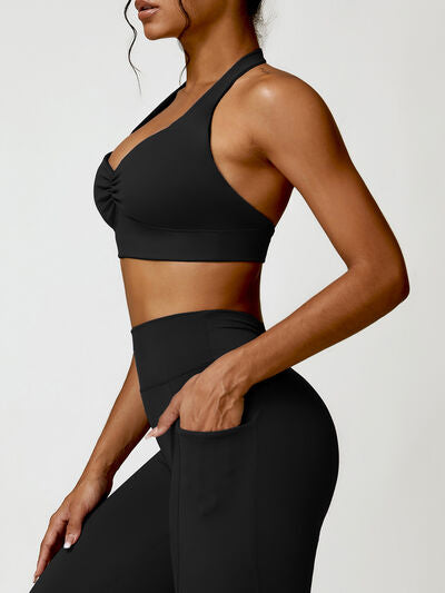 Halter Neck Active Bra - Body By J'ne