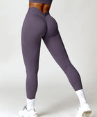 Ruched Pocketed High Waist Active Leggings - Body By J'ne