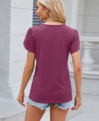 V-Neck Short Sleeve T-Shirt - Body By J'ne