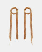 Round Shape Fringed Copper Earrings - Body By J'ne