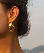 Stainless Steel 18K Gold-Plated  Earrings - Body By J'ne