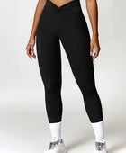 Twisted High Waist Active Pants with Pockets - Body By J'ne