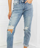 Malia Full Size Mid Rise Boyfriend Jeans - Body By J'ne