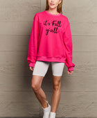 Full Size IT'S FALL Y'ALL Graphic Sweatshirt - Body By J'ne