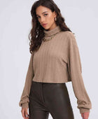 Turtleneck Long Sleeve Top - Body By J'ne