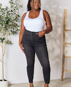 Full Size High Waist Denim Jeans - Body By J'ne