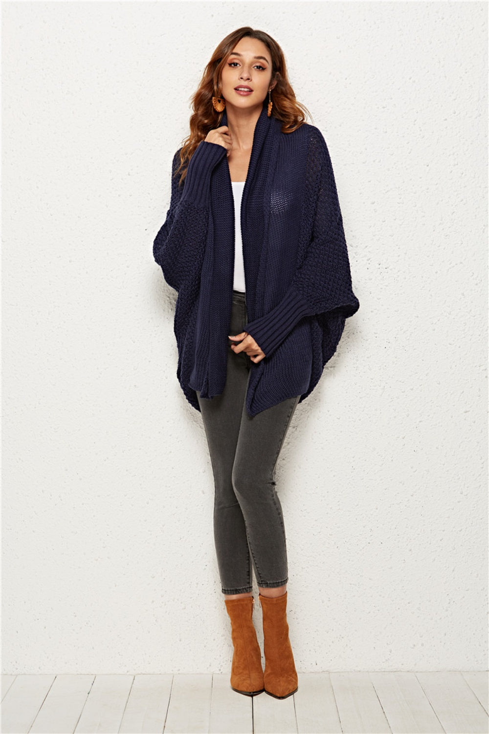 Open Front Batwing Sleeve Cardigan - Body By J'ne