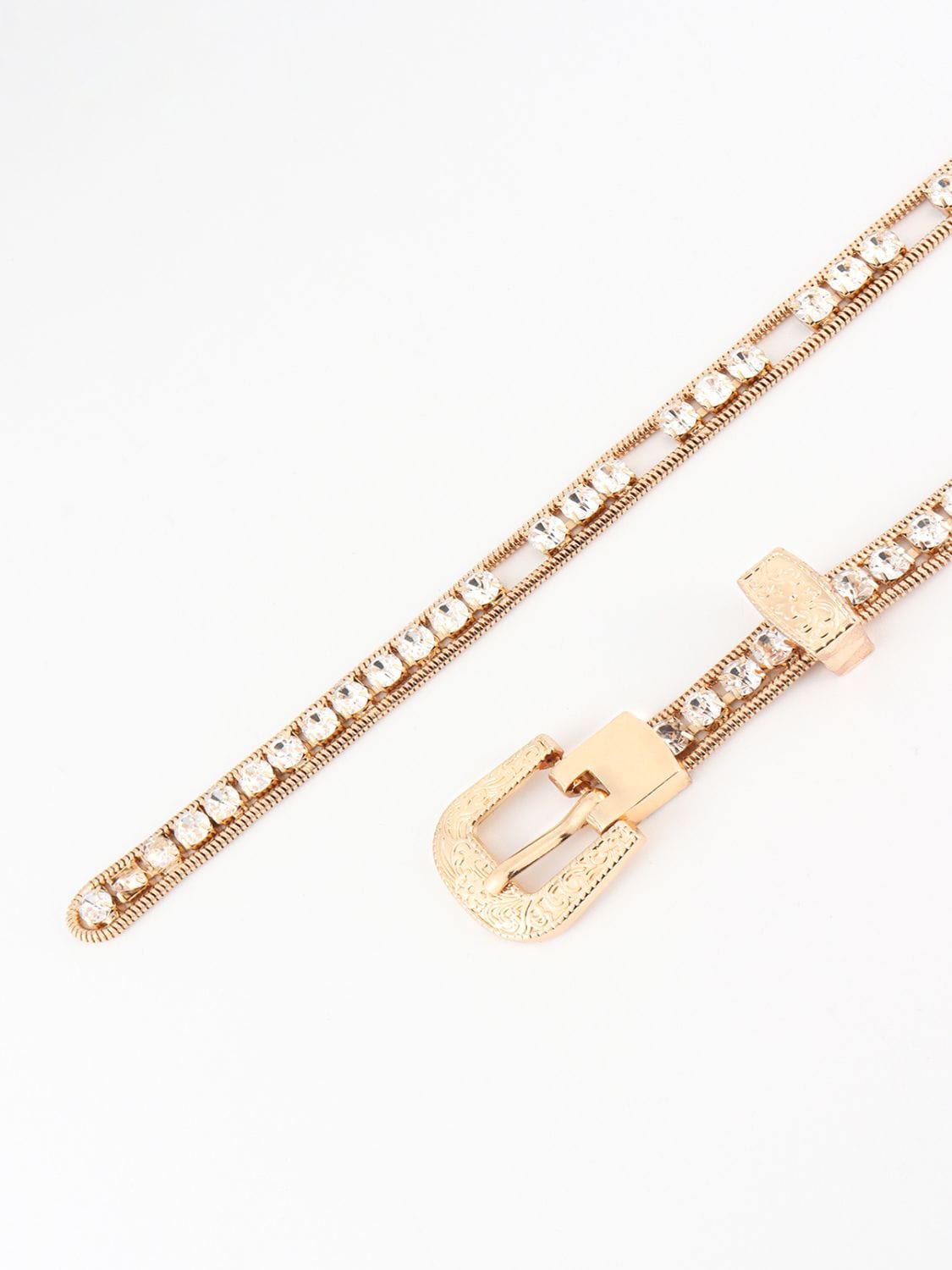 Rhinestone Metal Belt - Body By J'ne