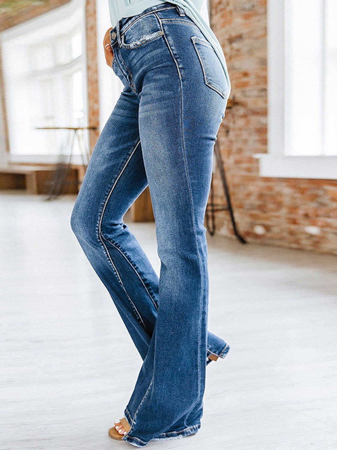 Cat's Whiskers Bootcut Jeans with Pockets - Body By J'ne
