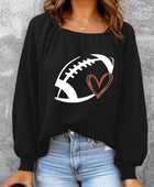 Football Graphic Ribbed Top - Body By J'ne