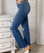 No limits Distressed Raw Hem Jeans - Body By J'ne