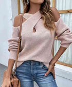 Crisscross Cold-Shoulder Sweater - Body By J'ne