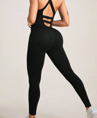 Crisscross Wide Strap Jumpsuit - Body By J'ne