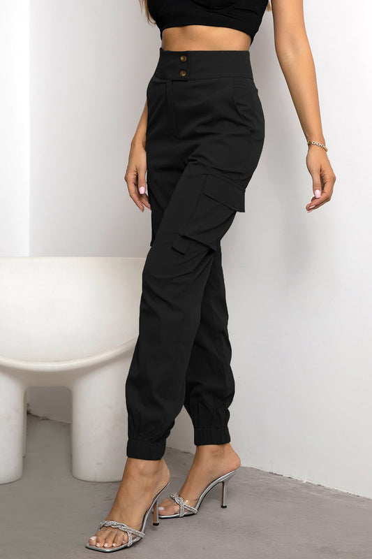 High Waist Cargo Pants - Body By J'ne
