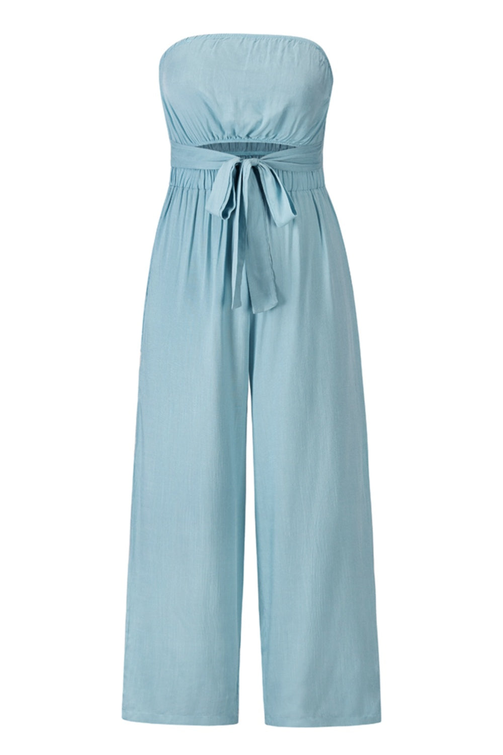Tied Cutout Tube Wide Leg Jumpsuit - Body By J'ne