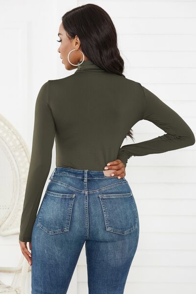 Turtleneck Long Sleeve Bodysuit - Body By J'ne