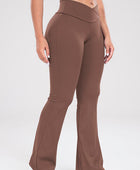 Wide Waistband Bootcut Active Pants - Body By J'ne