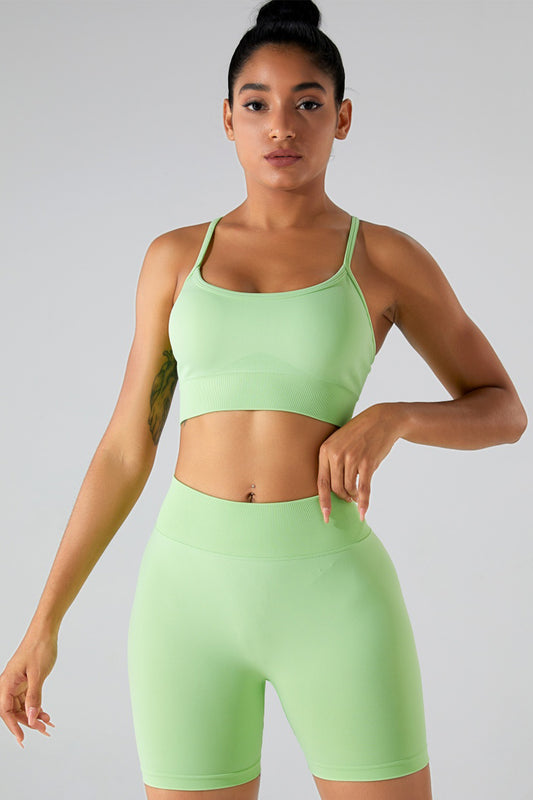 Crisscross Spaghetti Strap Active Cami - Body By J'ne