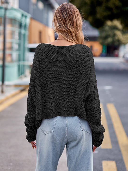 Round Neck Cable-Knit Sweater - Body By J'ne