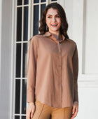 Dropped Shoulder Collared High-Low Shirt - Body By J'ne