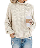 Turtleneck Dropped Shoulder Sweater - Body By J'ne