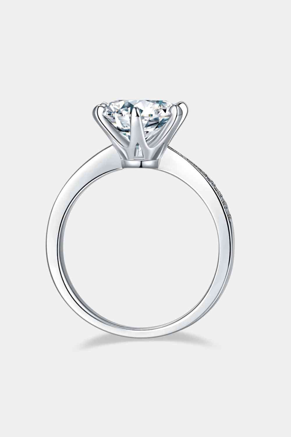 3 Carat Moissanite Side Stone Ring - Body By J'ne