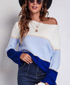 Color Block Horizontal Ribbing Sweater - Body By J'ne