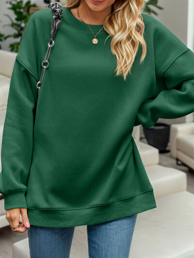 Round Neck Long Sleeve Sweatshirt - Body By J'ne