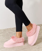 Furry Chunky Platform Ankle Boots - Body By J'ne