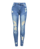 Distressed Buttoned Jeans with Pockets - Body By J'ne